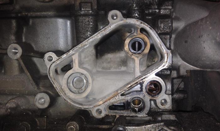 Cooler leak oil line rx8club Oil cooler leak