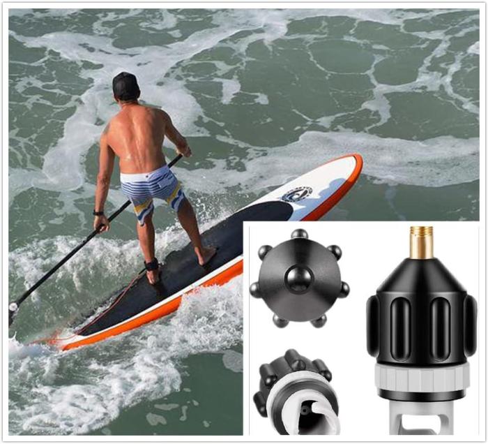 Paddle board air compressor adapter