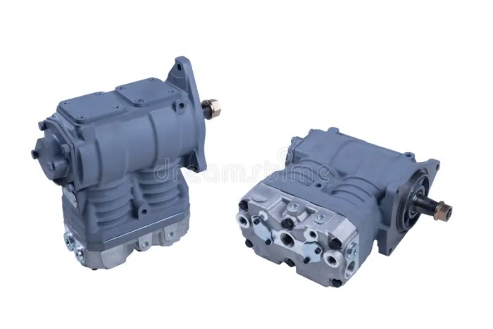 Air compressor for semi truck