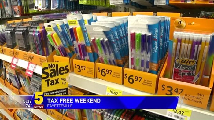 Arkansas tax free weekend